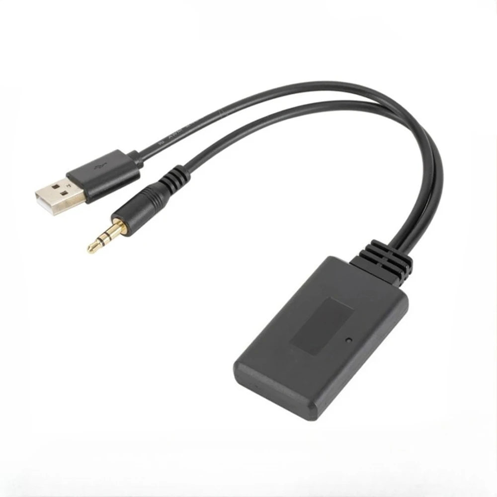 Universal Car Wireless Bluetooth Compatible Receiver USB 3.5Mm Auxiliary Media Bluetooth 5.0 Music Player Audio Cable Adapter