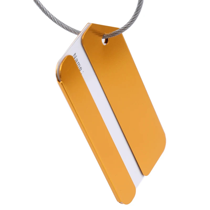 5Pcs Luggage Tags Aluminium Alloy Suitcase Tag Luggage Tag Id Luggage Tags For Suitcases Travel Luggage Baggage Identifier