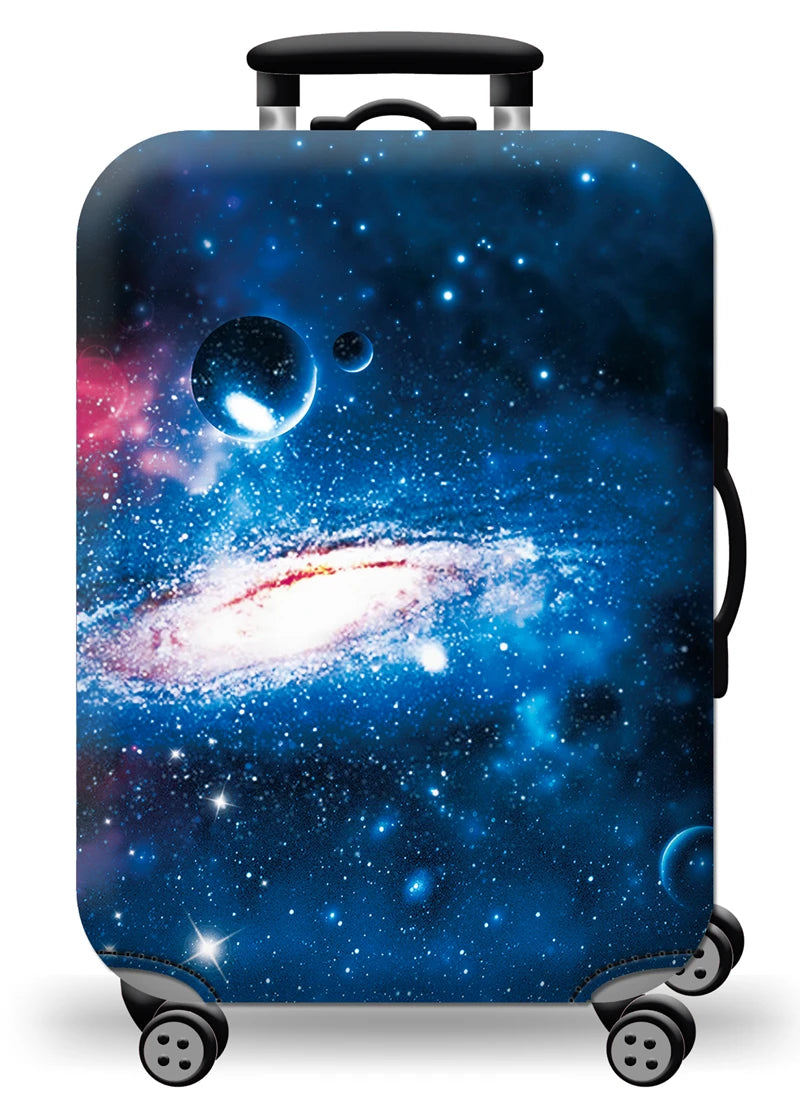 Thick Elastic Universe Luggage Protective Cover Zipper Suit For 18-32 inch Bag Suitcase Covers Trolley Cover Travel Accessories