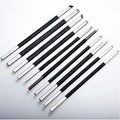 High Carbon Steel Stone Carving Tools Set 10pcs Engraving Sculpture Chisel Non Slip Handle Ideal for Soapstone Alabaster