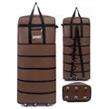 Versatile 5-Layer Folding Travel Bag with Wheels Large Capacity Waterproof Durable Luggage for Trip Weekend Getaways Overnight