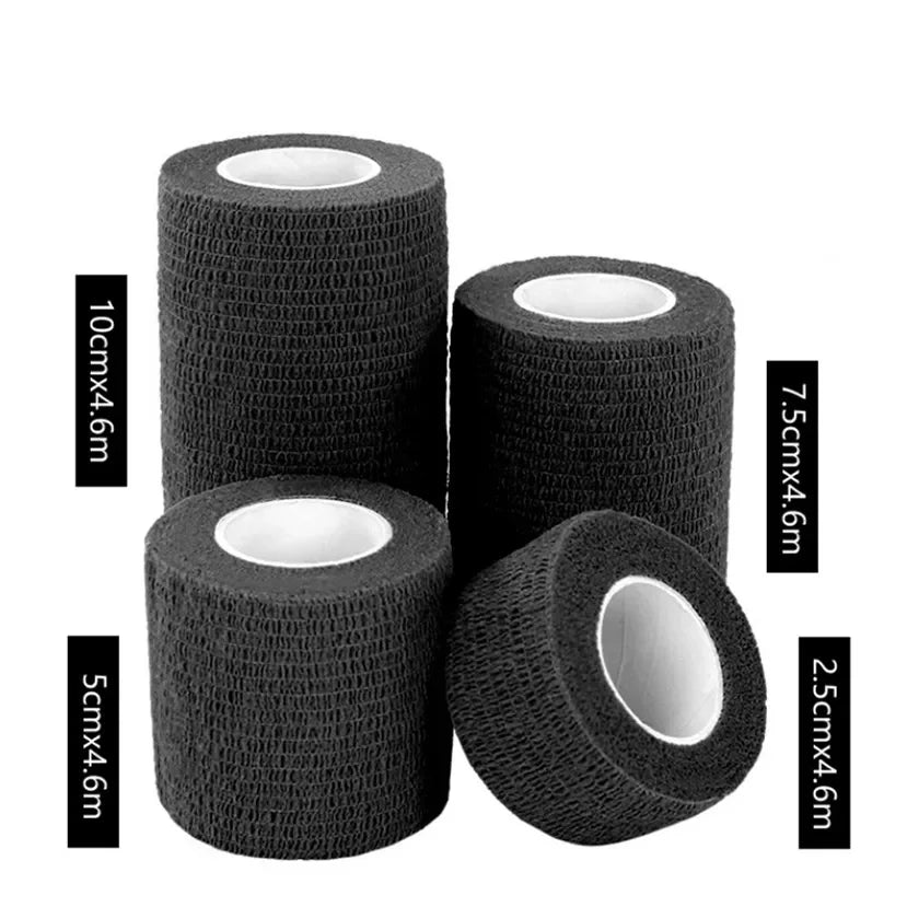 1Pc Waterproof Medical Therapy Self Adhesive Bandage Muscle Tape Finger Joints Wrap First Aid Kit Pet Elastic Bandage 2.5-10cm