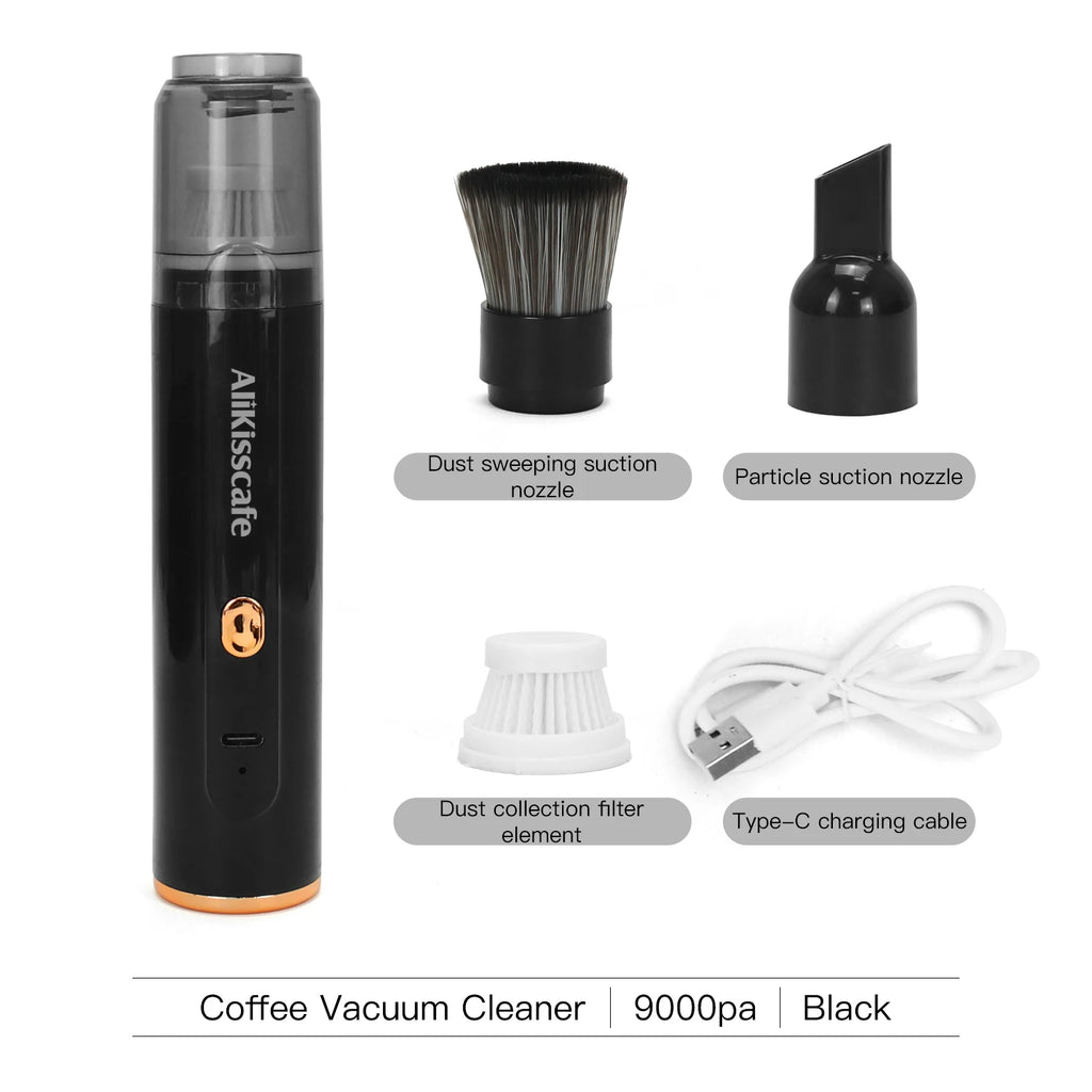 AliKisscafe Coffee Grounds Vacuum Cleaner Grinder Remover Powder Brush Portable Cleaning Tools Barista Tool Espresso Accessories