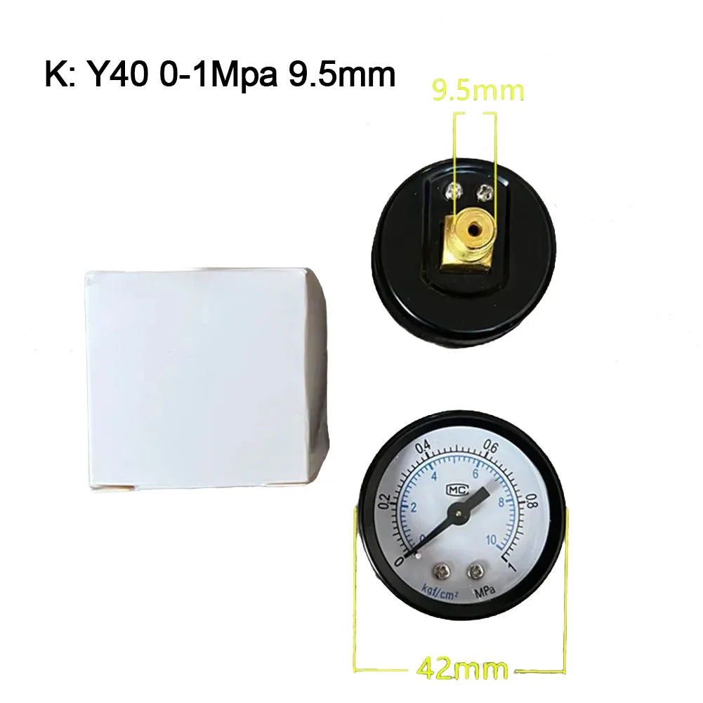 1pc Y40/Y50 Pressure Gauge 0-180PSI GasWater Fuel Liquids Meter Pressure Gauge Accurate Pressure Monitoring For Air Compressor