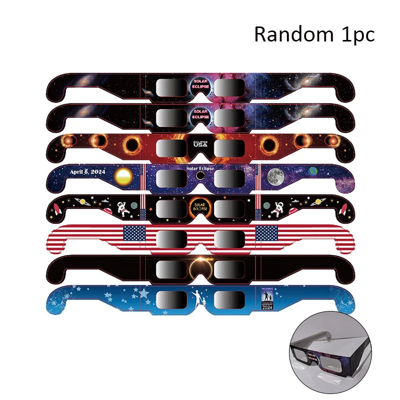 Approved Solar Eclipse Glasses Eyes Eyewear Safe Direct Sun Viewing Observe Total Eclipse Glasses Gafa Eclipse Solar Homologadas