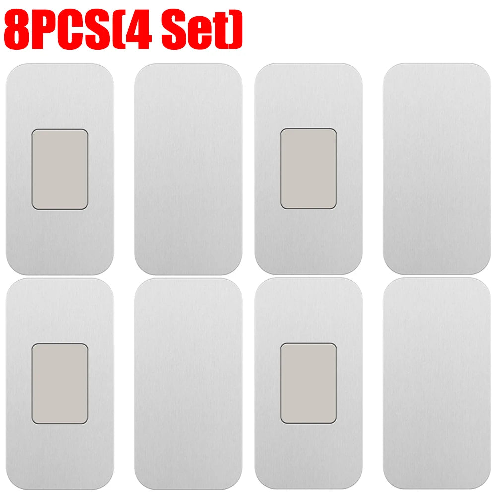 Self Adhesive Door Stop Magnetic Cabinet Catches Invisible Soft-Catch Anti-Rust Magnet Stickers Hidden Door Closer for Cupboard