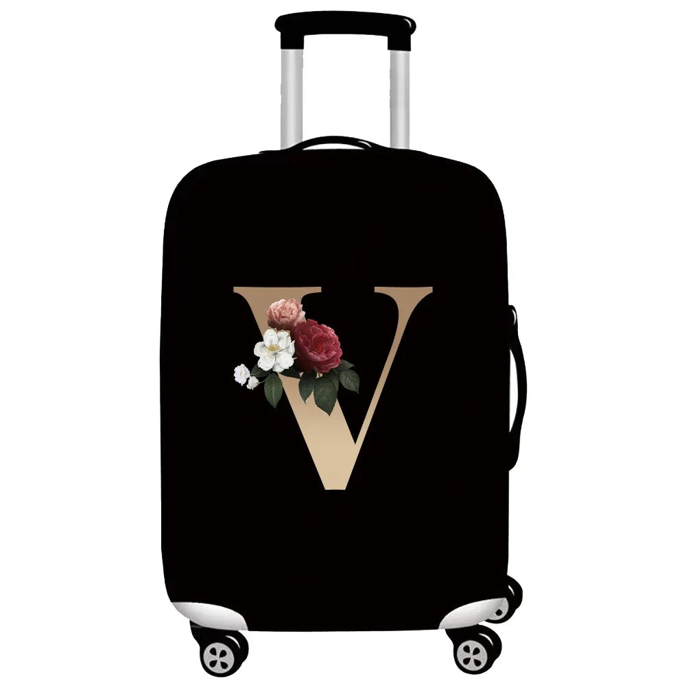 Luggage Protective Cover Travel Accessories Suitcase Dust Wear-resistant Gold Letter Series Protective Case 2026 Fashion