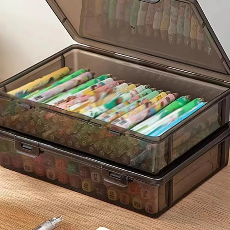 1Pc File A4 Box Important Information Registration Book Dust Proof Storage Case Document Organizer Box Household Office Supplies