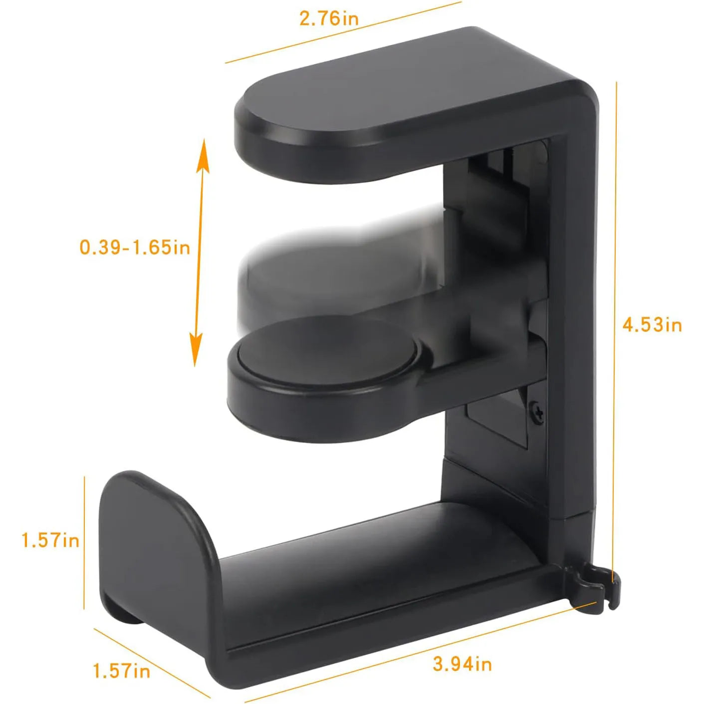 Pc Gaming Headphone Stand Headset Hook Holder, Hanger Mount with Adjustable 360 °   Rotating Arm Clamp, Desk Mount Universal Bag