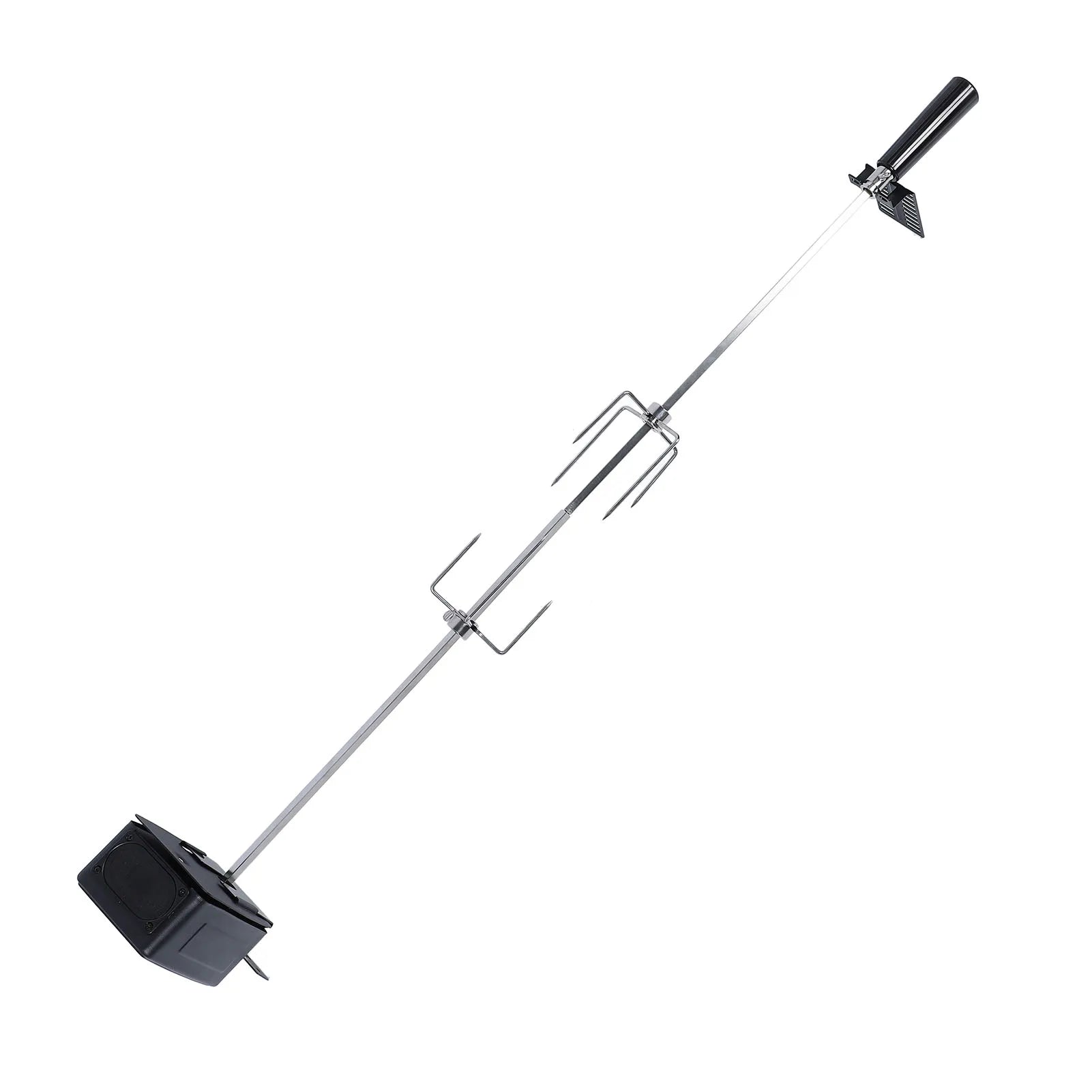 Rotisserie Grill Kit Stable Rotating Motor BBQ Grill Kit 15kg Load Capacity Rotating BBQ Grill Kit for Backyard Outdoor