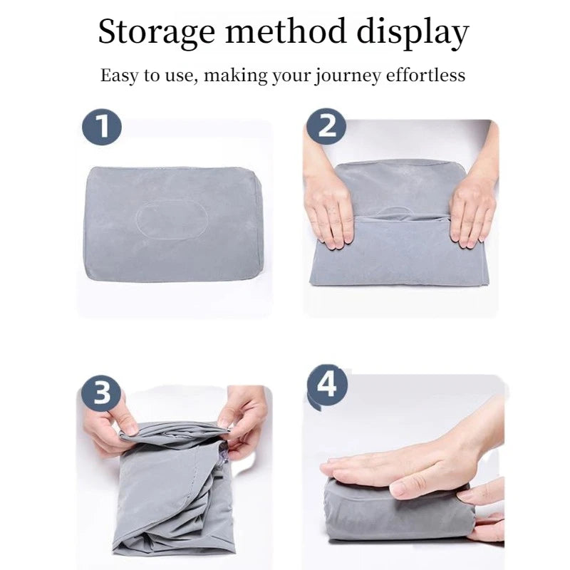 PVC Kids Flight Sleeping Footrest Pillow Resting Pillow On Airplane Car Bus Pillow Inflatable Travel Foot Rest Pillows Foot Pad