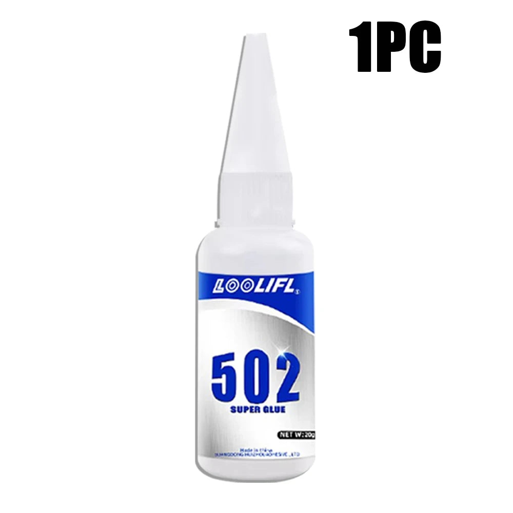 502 Super Glue Instant Adhesive Fast Strong Quick Dry Glue for Metal Plastic Wood Ceramic Rubber Jewelry DIY Repair Bonding Tool