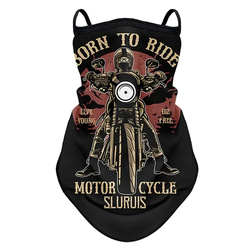 Motorcycle Sunscreen Mask Summer Riding Cooling Sports Headscarf Outdoor Hiking Fishing Anti-UV Quick-Drying Mask Neck Cover