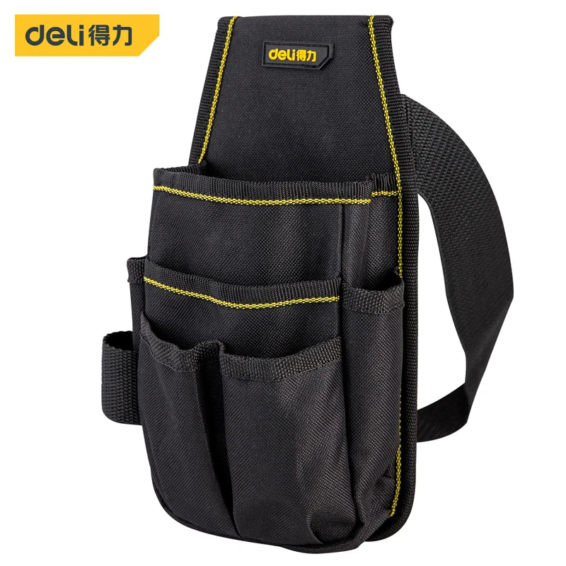 Deli Tool Belt Screwdriver Storage Organization Tools Kit Holder Multifunction Oxford Cloth Tool Bag Electrician Waist Bag Pouch