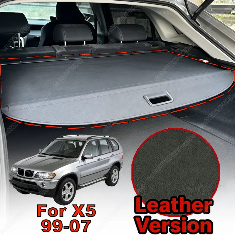 For BMW X1 X3 X5 1999-2026 Retractable Rear Trunk Cargo Cover Luggage Privacy Security Shield Parcel Shelf Car Interior Kit