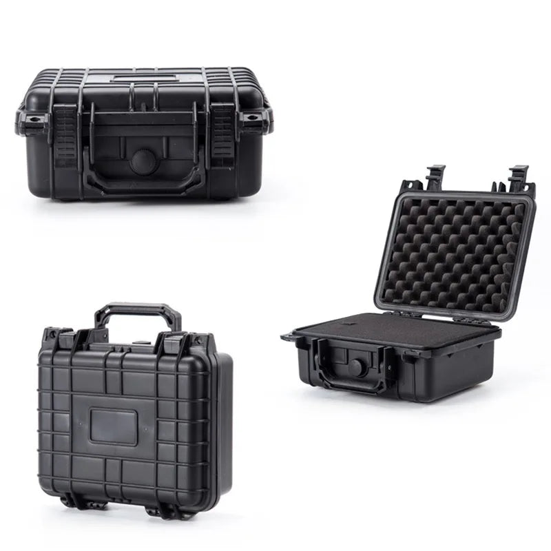 Waterproof Hard Carry Case Bag Toolbox With Pre-cut Sponge Storage Box Safety Protector Organizer Hardware Box Impact Resistant