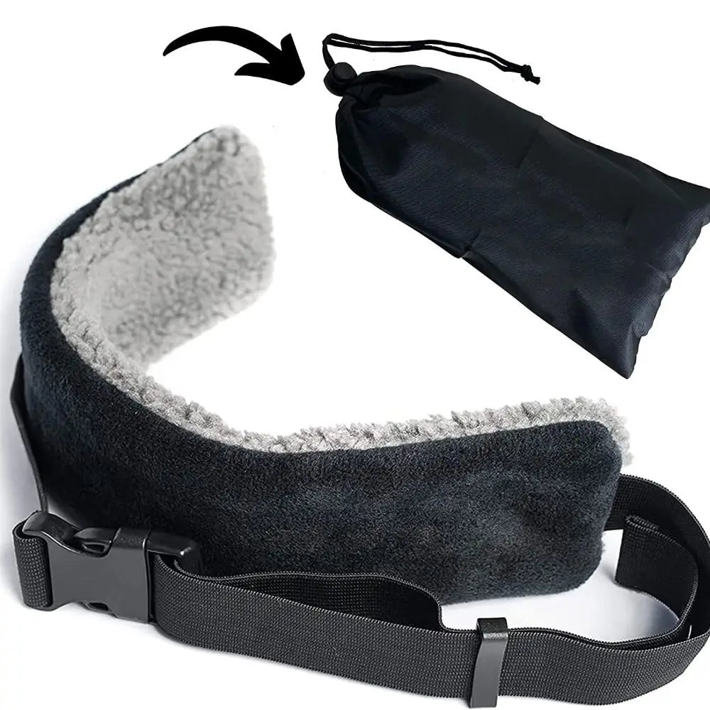 Adjustable Travel Pillow Alternative Comfortable Compact Head Support Strap Airplanes & Cars Neck Support Band For Head Bobbing