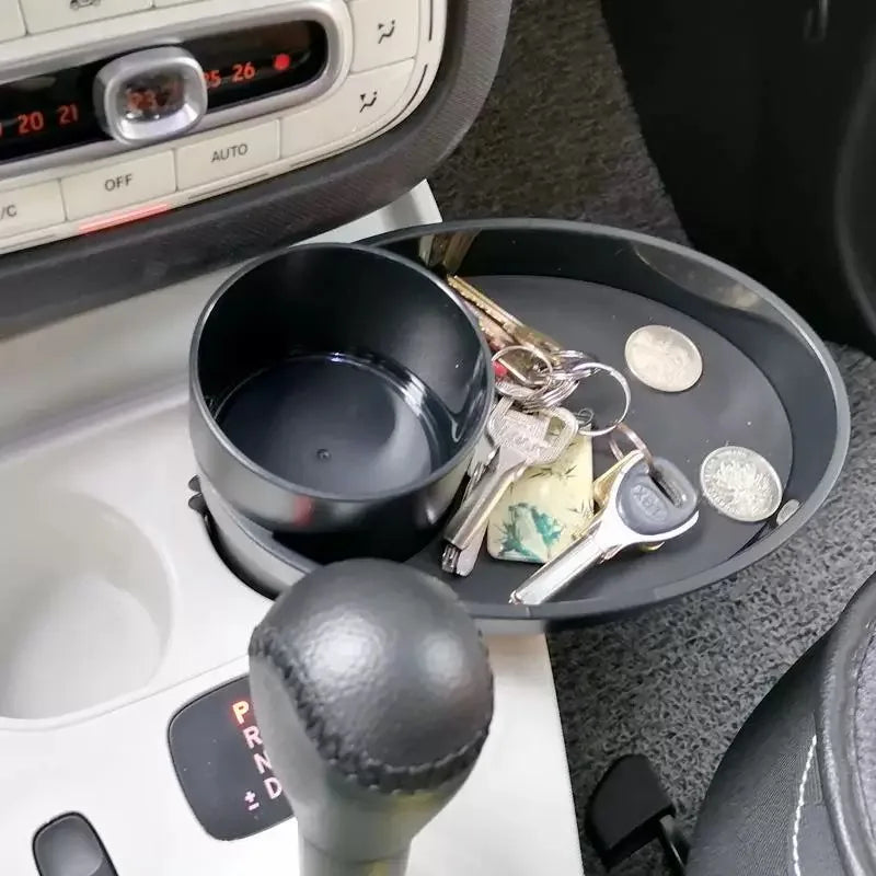 For Benz Smart 453 Fortwo Forfour 2015-2019 Car Cup Holder Tray Organized Table Food Car Tray Portable Adjustable Drink Stand
