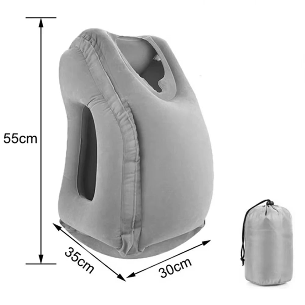 Inflatable Travel Pillow Office Nap Pillow  Airplane Flight Outdoor Sleeping Bag Train Pillow Sleepf Portable Cushion Neck Pillo