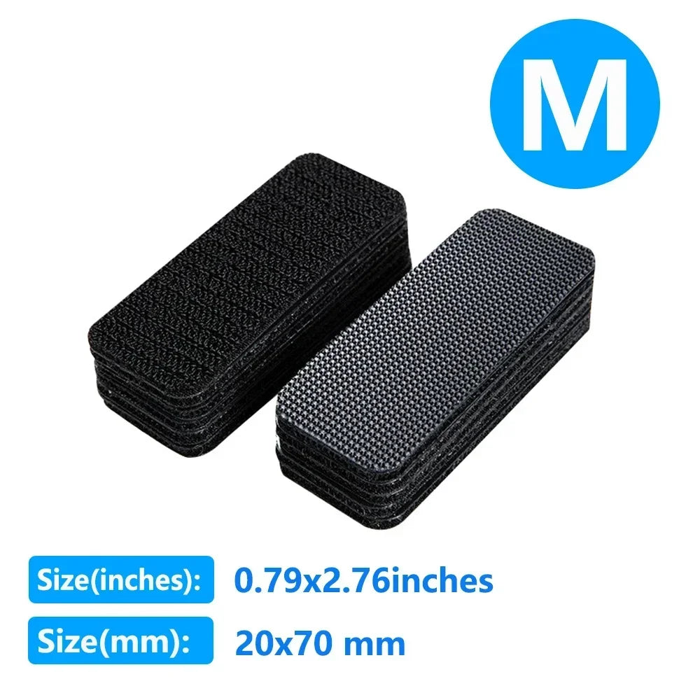 1-80 Pair Extra Strong Self Adhesive Fastener Tape Carpet Fixing Sticker Double Side Hook-and-loop Fastener Auto Adhesive Tape