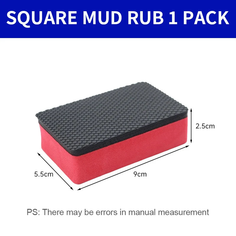 Car beauty grinding clay disk magic decontamination car wash clay remove fly paint clay cloth wiping car artifact tools