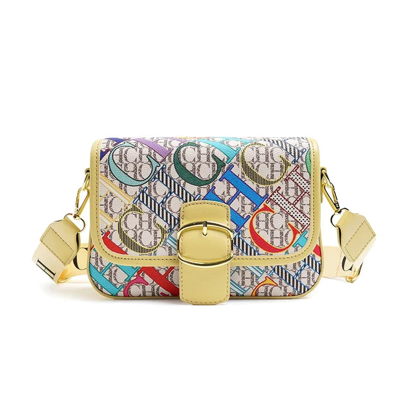 CH High Quality Design Letter Slanted Women's Bag Exquisite and Elegant Women's Packaging Decoration Versatile and Fashionable