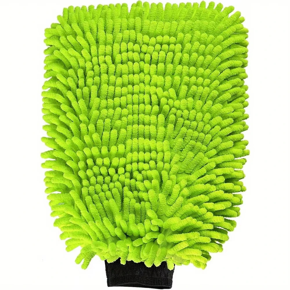 1/2-piece set Electric Bicycle Car cleaning microfiber Soft Anti-scratch for Car Wash Multifunction Thick Cleaning Glove