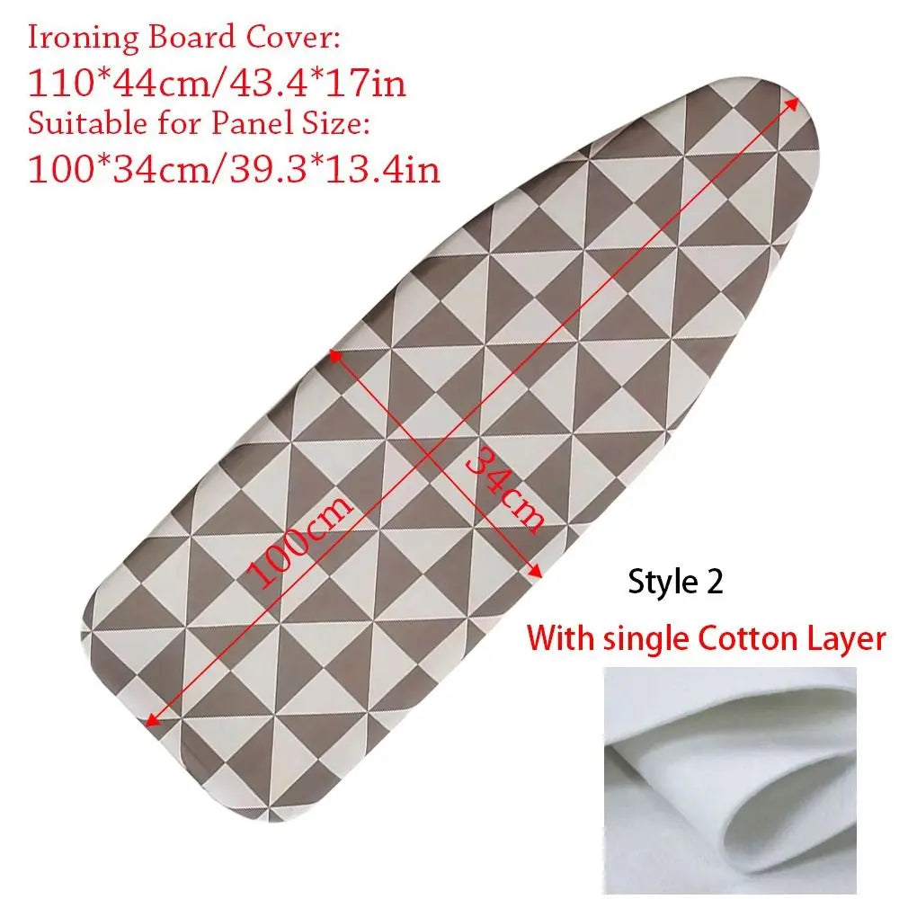 1PC Durable Ironing Board Cloth Universal Thickened Ironing Board Cover Pad Resistant Scorch Heavy Heat Resistant Printed Padded