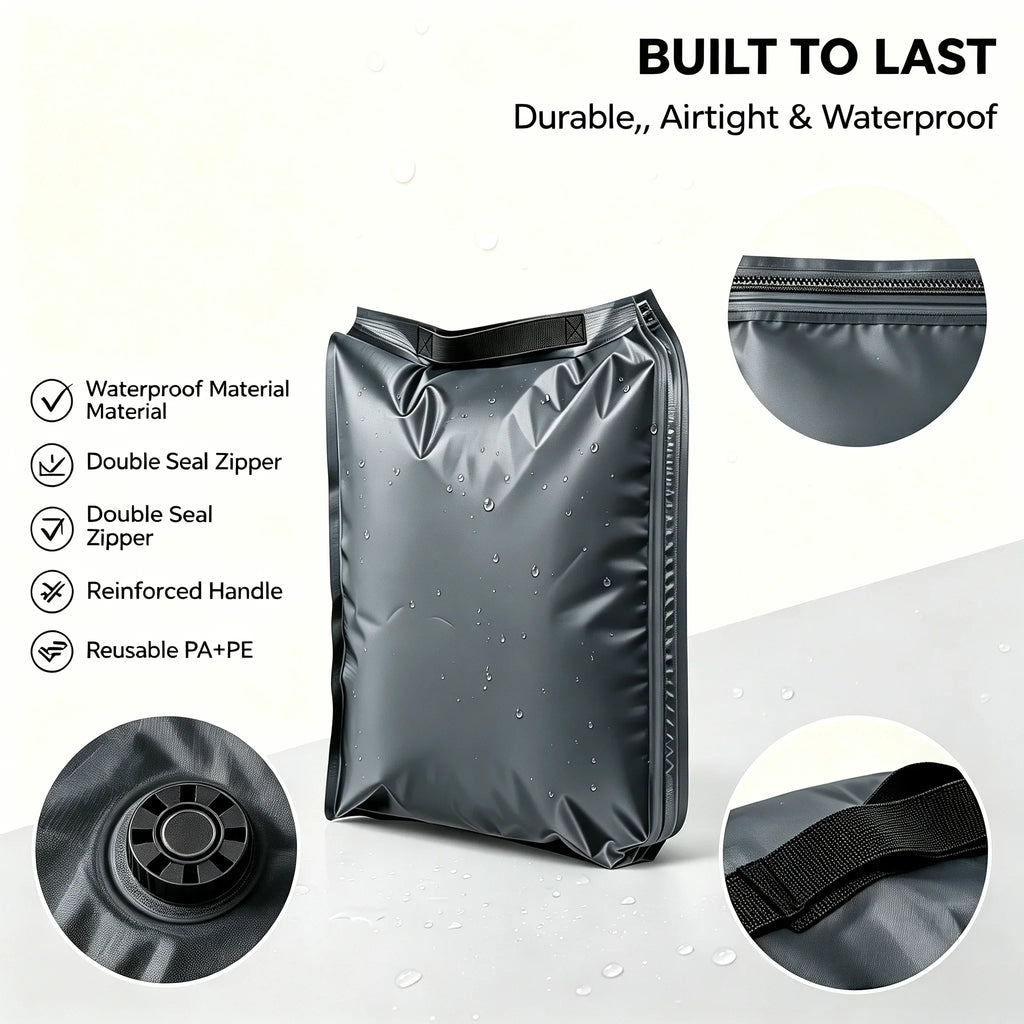 Fabric Vacuum Compression bags for travel essentials bag，organizers storage for clothes accessories packaging bags travelbag