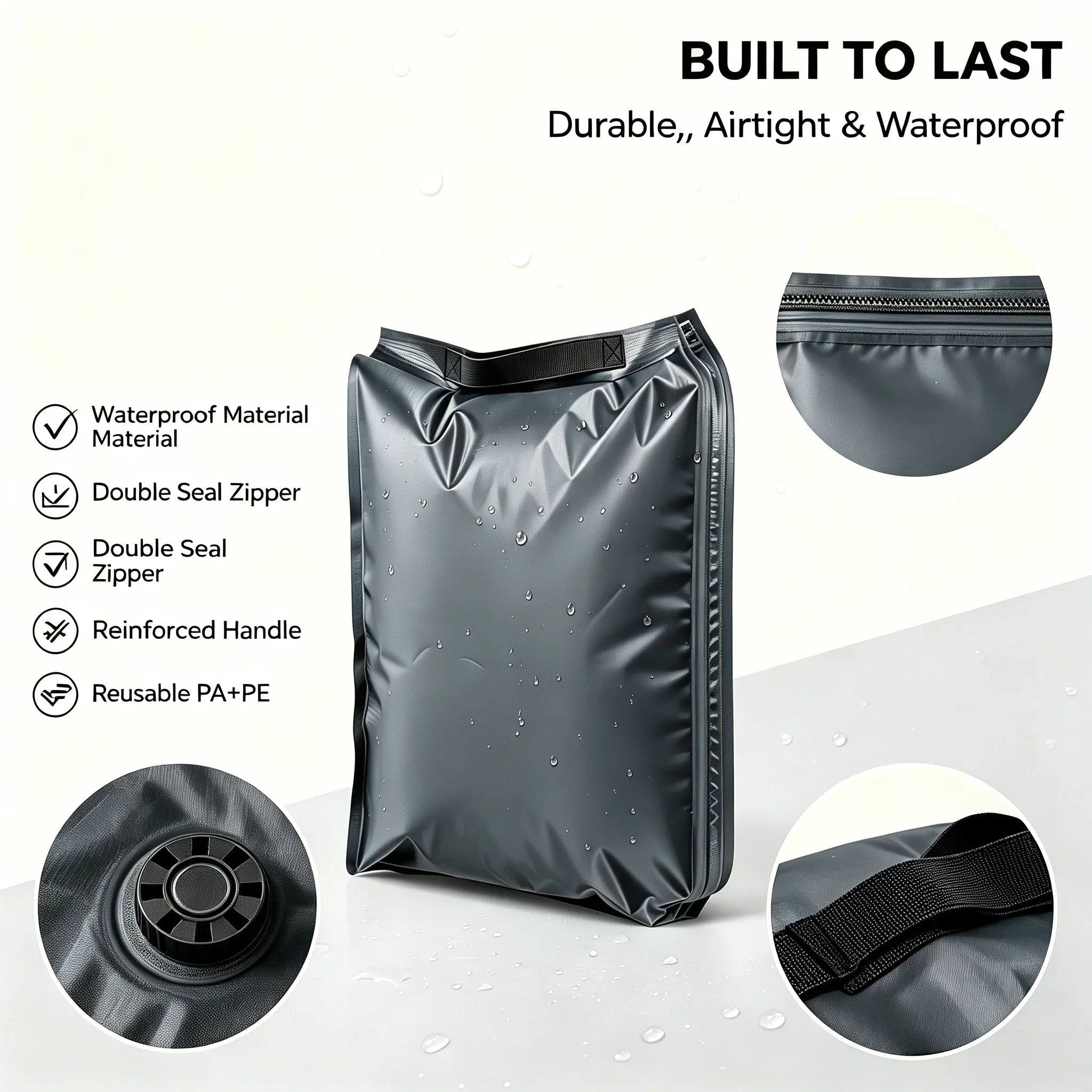 Fabric Vacuum Compression bags for travel essentials bag，organizers storage for clothes accessories packaging bags travelbag