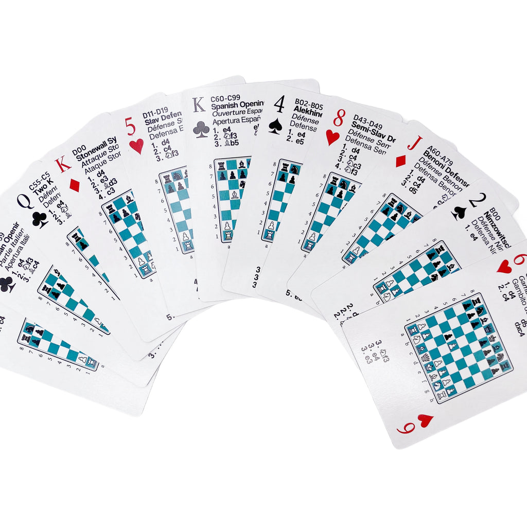 Benoni Chess Opening Cards - Best Gift for Chess Lovers to Study Chess Strategy, Tactics, Opening Moves - Ajedrez