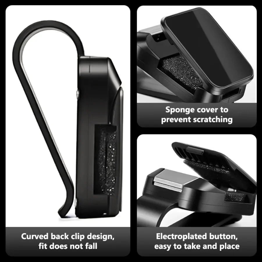 1pcs car glasses holder-car interior sun visor sunglasses storage arrangement, multi-function holder for all cars.