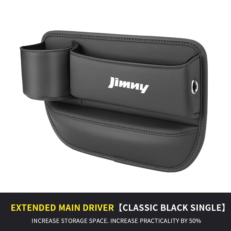 Car Storage And Finishing Leather Seat Gap Storage Box For Suzuki Jimny Auto Interior Chair Sewn Leather Storage Box Auto parts