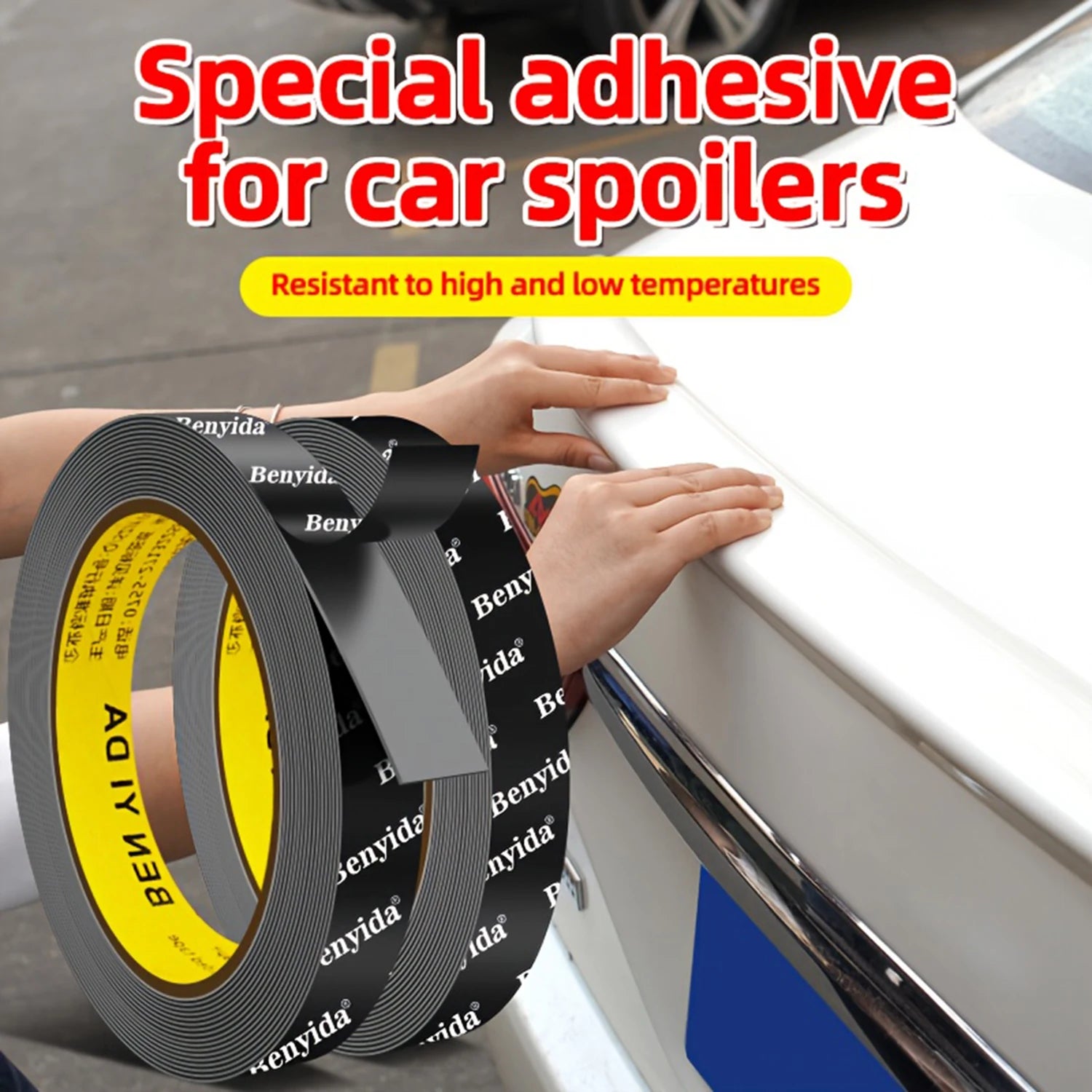 3m/Roll 10-50mm Width Double Sided Adhesive Tape for Automobile High Viscosity Car Fixed Adhesive High Temperature Resistant