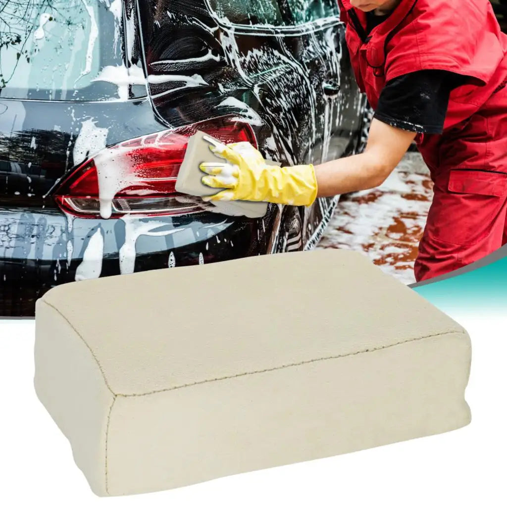 Car Synthetic Chamois Leather Demister Pad Windscreen Washing Cloth Sponge Block Washing Tool Wipe Accessories Super Absorbent
