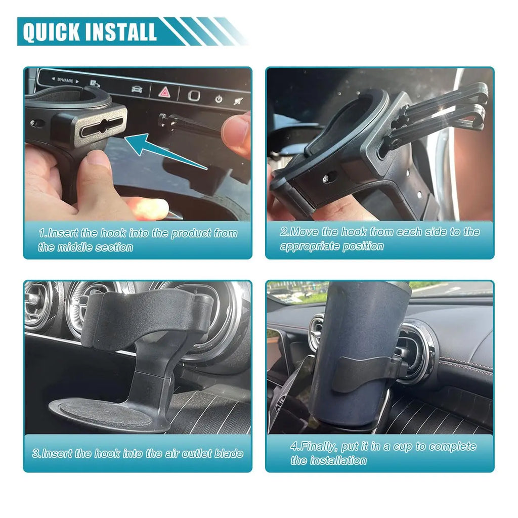 New Car Air Vent Drink Cup Bottle Holder Car Truck Water Bottle Stand Car Cup Rack Multi-functional Automobile Coffee Cup Holder