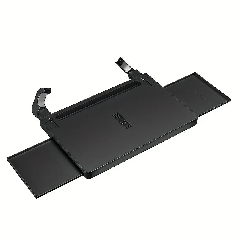 4 IN 1 Telescopic Extendable Car Steering Wheel Laptop Tray Table Load Desk with Dual Retractable Side for Laptop Eating