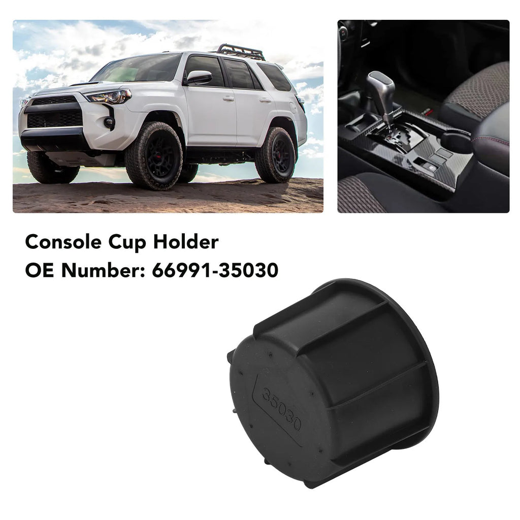 Car Console Cup Holder Insert 66991 35030 Splash Proof Slip Resistant Cup Holder Sub Assembly For TOYOTA 4RUNNER 2014-2021