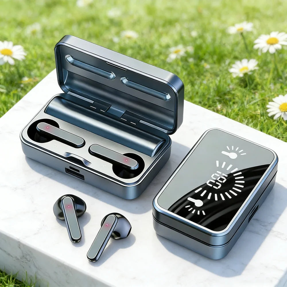 New TWS Bluetooth-Compatible Earphones Stereo Sport Headset Waterproof Wireless Headphone apply to smartphones