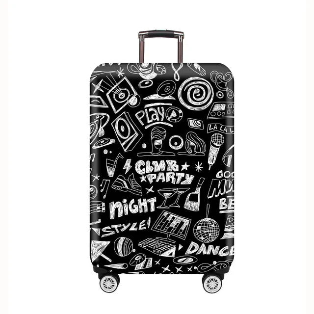 Hot Thick Elastic World Luggage Protective Cover Zipper Suit for 18-32 Inch Bag Suitcase Covers Trolley Cover Travel Accessories