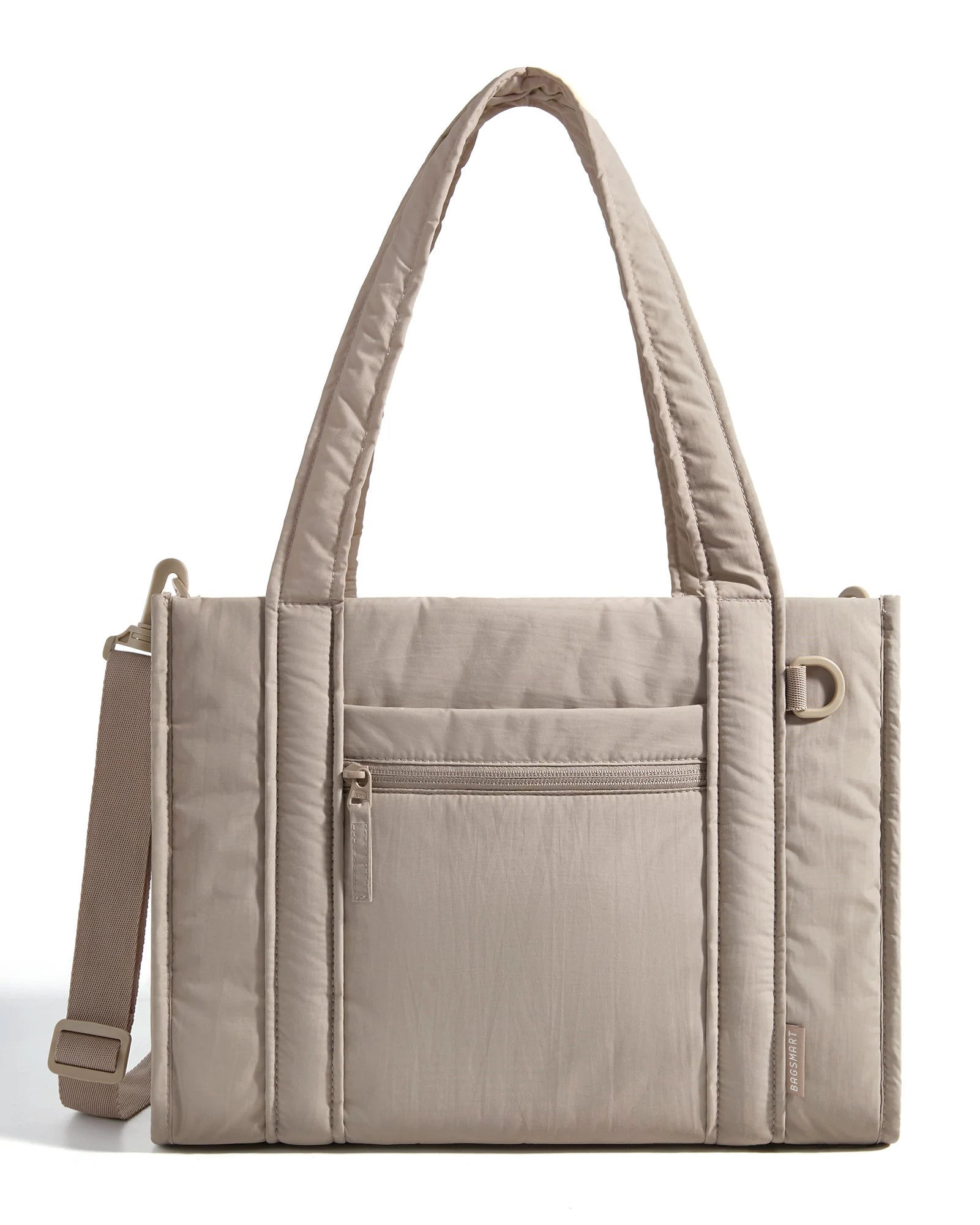 BAGSMART Women Tote Bag for Travel Work College Large Capacity Casual Commuting Crossbody Bag Lightweight Handbag with Zipper