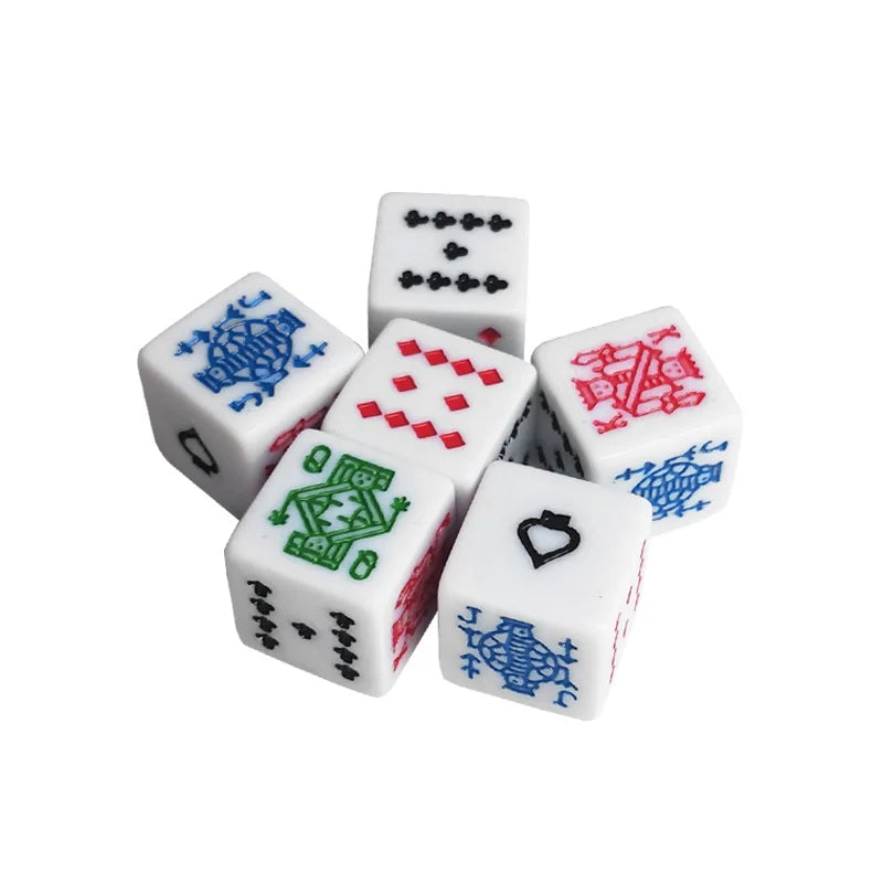 10pcs/pack Carving Dice 16mm Square Corner White #16  High Quality Boutique Poker Dice