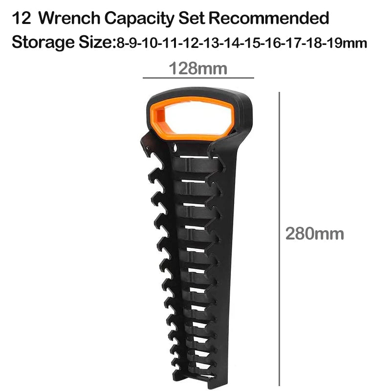 Plastic Wrench Organizer Tray Sockets Storage Tools Rack Sorter Standard Spanner Holders Wrench Holder Storage Organizer