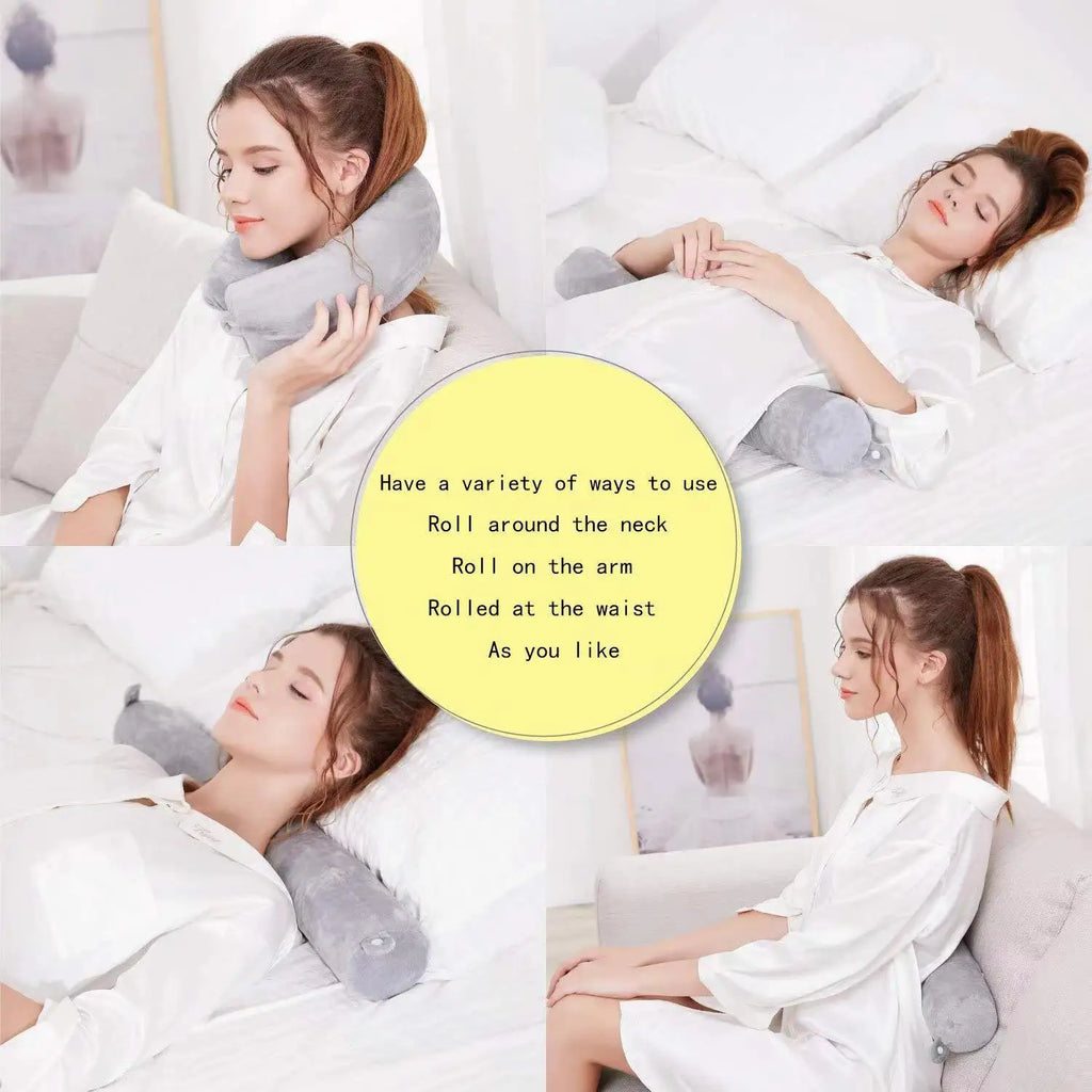 Memory foam u-shaped pillow, travel pillow, protect the cervical spine, easy to carry, bendable, slow rebound