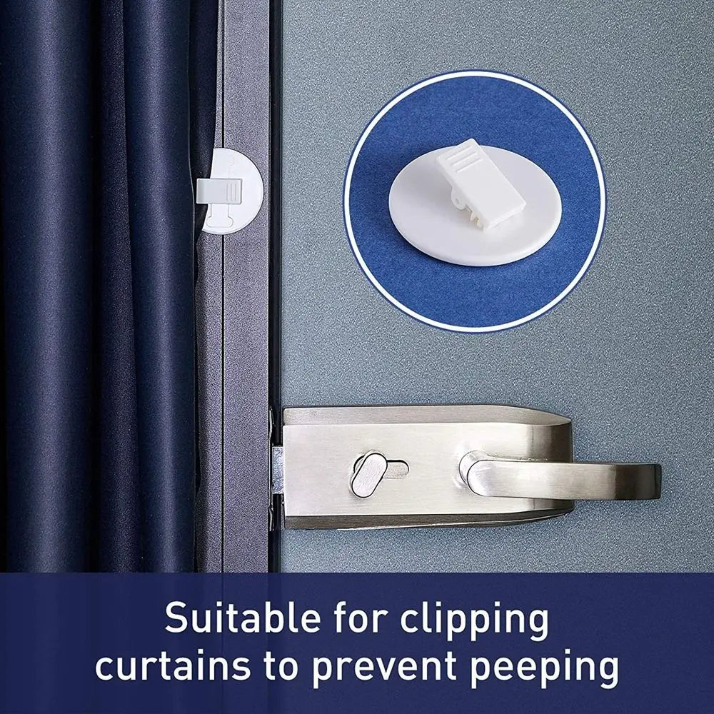 Self Adhesive Crocodile Seamless Anti Splash for Living Room Fixed Bathroom Accessories Curtain Clip Curtain Buckle Guard Clip