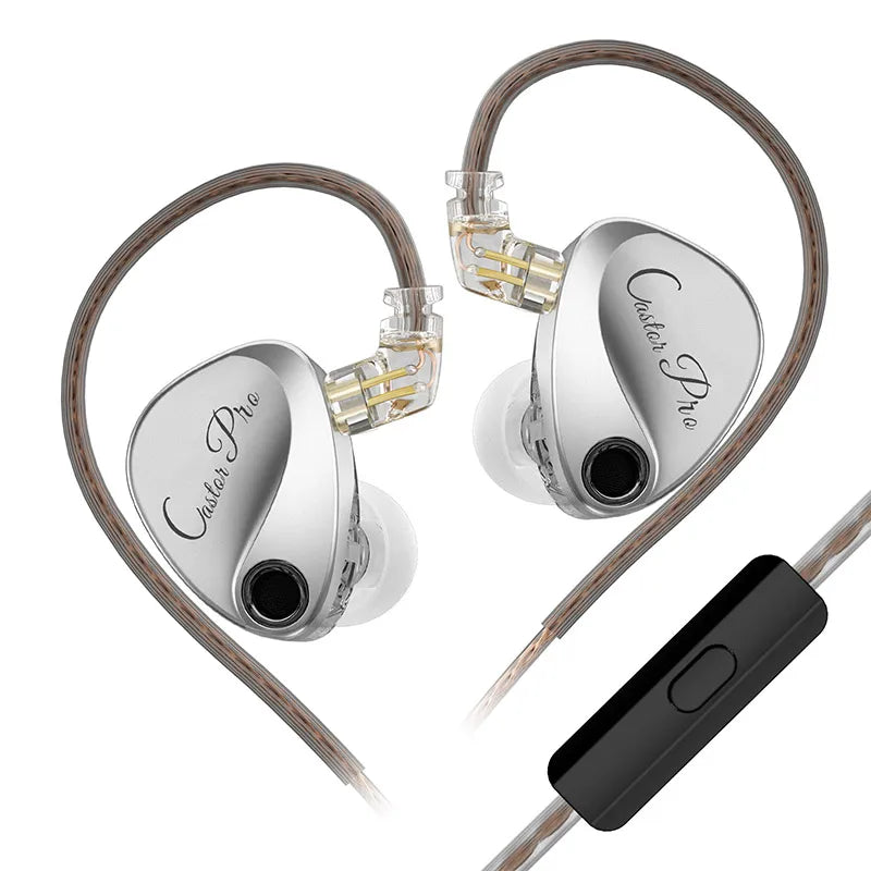 KZ Castor Pro HiFi Earphones Dynamic Drivers High-end Tunable Earphones Sound Quality Bass Headset Detachable Cable Headphones