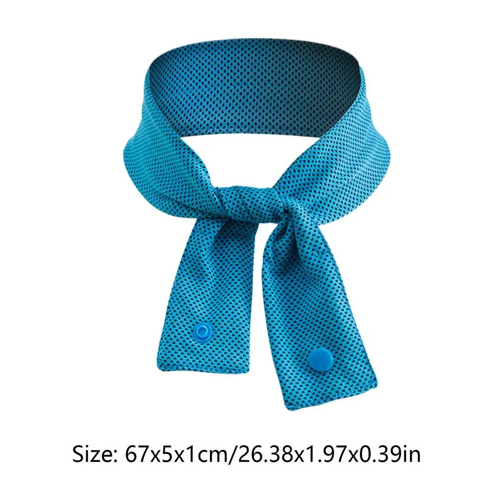 Cooling Ice Scarf Ice Scarf with A Natural Cool Feeling Sweat-wiping Towel Outdoor Ice Belt Sports Headscarf Cooling Cold Towel