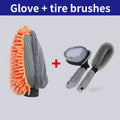 Car Tire Rim Brush Wheel Hub Cleaning Brushes Car Wheels Detailing Cleaning Accessories Tire Auto Washing Tool