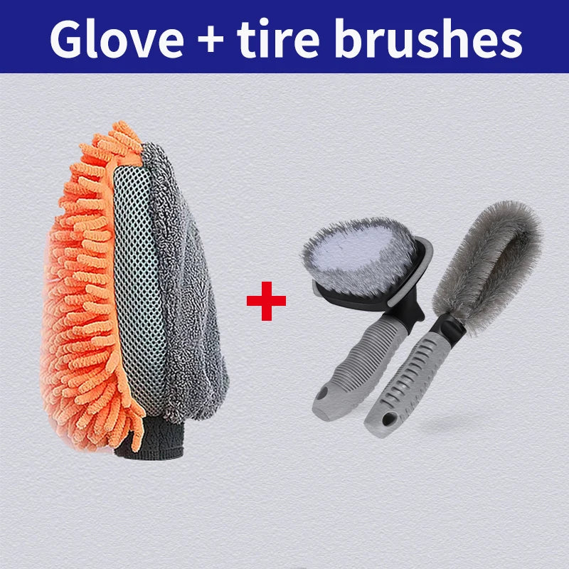Car Tire Rim Brush Wheel Hub Cleaning Brushes Car Wheels Detailing Cleaning Accessories Tire Auto Washing Tool
