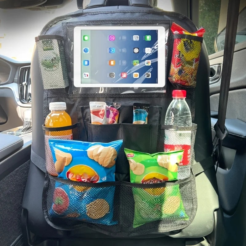 Back Seat Car Storage Box, Car Rear Seat, Car Seat Storage Box, Car Storage Bag, Car Seat Kick-Protection Cover Storage Bag